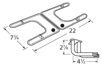 Fiesta Stainless H Twin Burner Kit - 19202-79202 4 Fiesta Stainless H Twin Burner Kit - 19202-79202 - Image 2