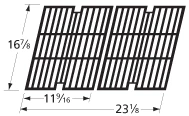16 7/8 X 23 1/8, Cast Iron Cooking Grid, BBQ Pro - 64042 3 16 7/8 X 23 1/8, Cast Iron Cooking Grid, BBQ Pro - 64042