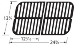 13 3/4 X 24 3/8, Cast Iron Cooking Grid, BBQ Tek -Bbq Discount Store 64242 30193.1606167811.1500.1500