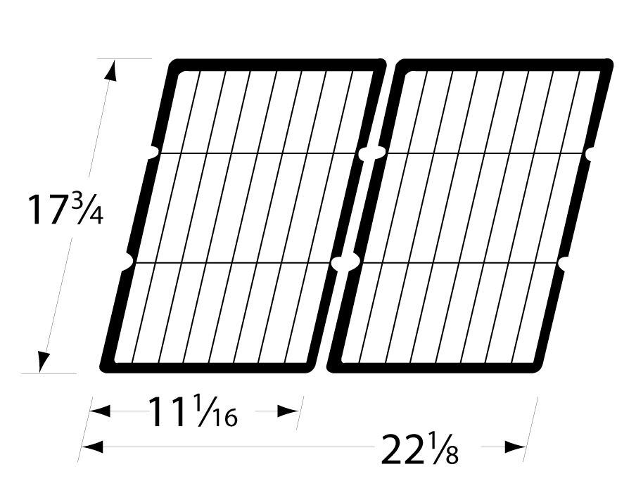 17 3/4 X 22 1/8, Cast Iron Cooking Grids, Master Forge 4 17 3/4 X 22 1/8, Cast Iron Cooking Grids, Master Forge - Image 2