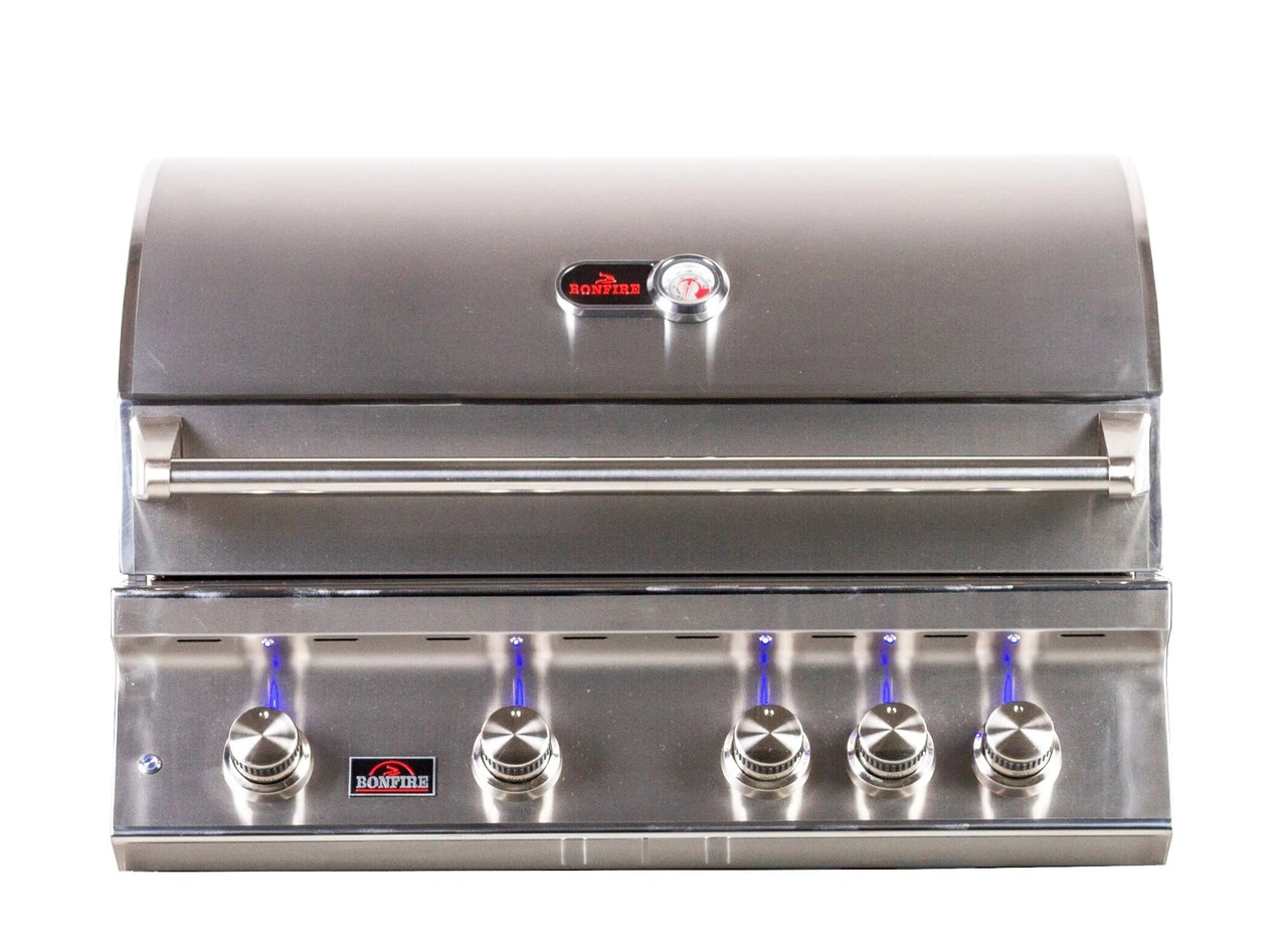 Bonfire 34" 4 Burner Built-in Premium Grill 3 Bonfire 34" 4 Burner Built-in Premium Grill