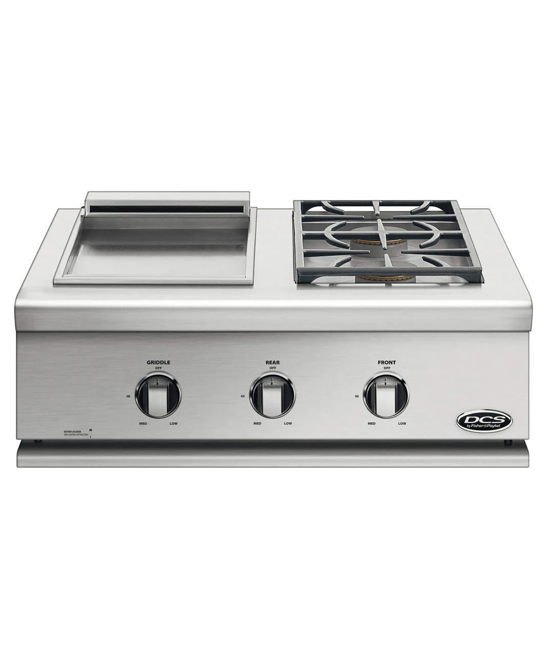 DCS Liberty Side Burner Griddle Unit Built In | NG | BFGC-30BGD-N 3 DCS Liberty Side Burner Griddle Unit Built In | NG | BFGC-30BGD-N