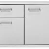 Delta Heat 36" Door, 2 Drawer Combo- DHDD362-B -Bbq Discount Store DHDD302 B 28626.1662136835.1500.1500