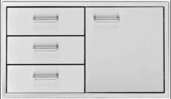 Delta 36" Heat Door, 3 Drawer Combo - DHDD363-B