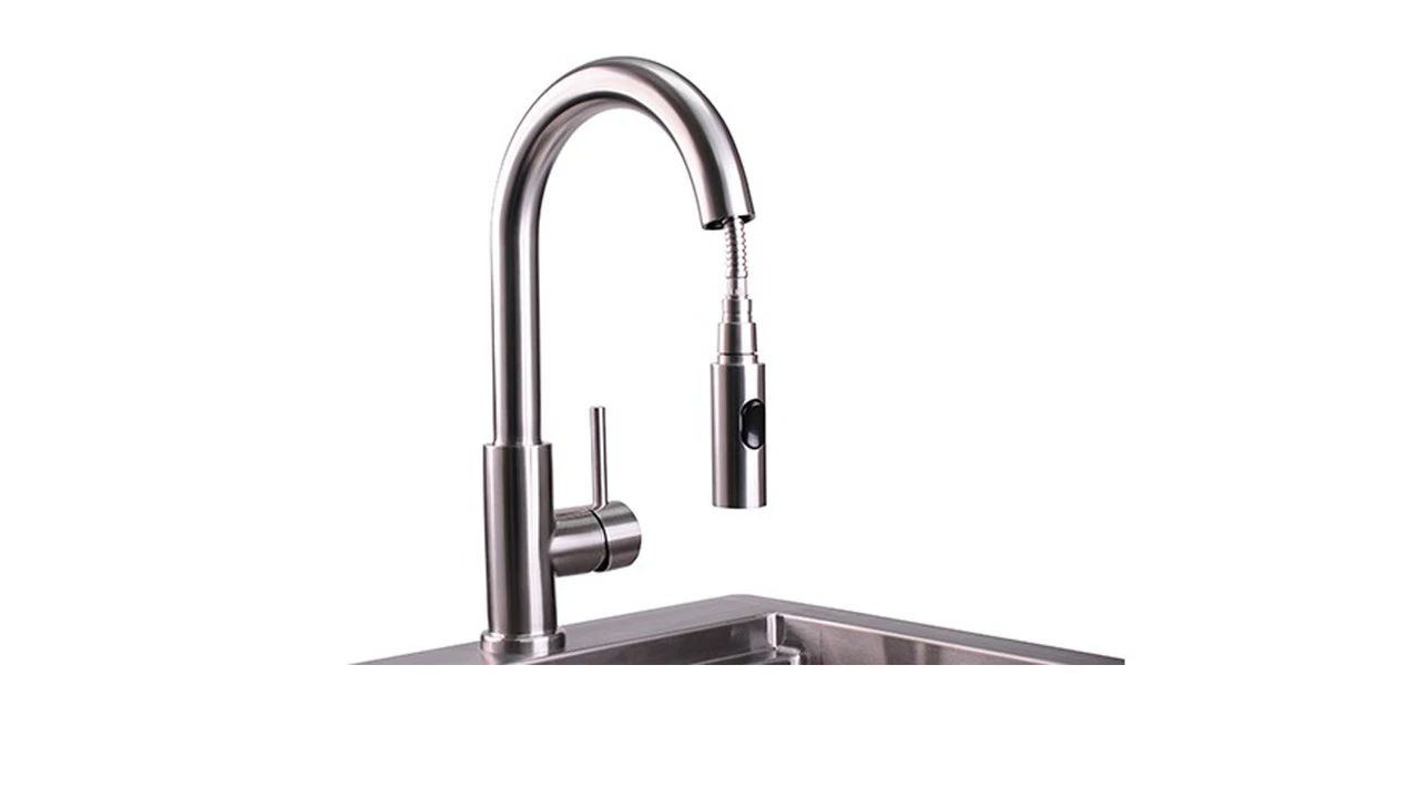 Lynx Professional Gooseneck Pull Down Faucet - LPFK 3 Lynx Professional Gooseneck Pull Down Faucet - LPFK