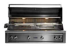 Lynx 54” Built-in Grill With 1 Trident Infrared Burner And 3 Ceramic Burners, Rotisserie - L54TR -Bbq Discount Store Lynx L54TR Hood Open 62542.1644355376.1500.1500