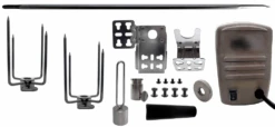 Universal 45" X 1/2" Stainless Rotisserie Spit Kit W/ Electric Motor