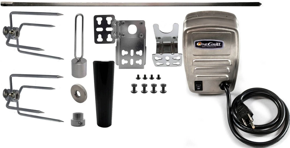 Universal Complete Grill Rotisserie Kit - 45" X 1/2" W/ Electric Motor 3 Universal Complete Grill Rotisserie Kit - 45" X 1/2" W/ Electric Motor