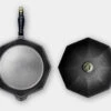 Finex 10" Cast Iron Skillet With Lid -Bbq Discount Store finex skillet 12 lid 65381.1615906884.1500.1500