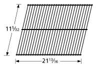 11 5/32 X 21 13/16, Steel Wire Rock Grate - 90401