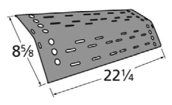 22 1/4 X 8 5/8, Porcelain Heat Shield, Grill Mate - 92681 5 22 1/4 X 8 5/8, Porcelain Heat Shield, Grill Mate - 92681 - Image 3