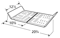 12 1/2 X 20 3/4, Stainless Heat Shield, Thermos