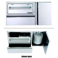 Lynx 42" Convenience Center Warming Drawer, Propane LP Tank Storage - L42CC -Bbq Discount Store yhst 87469101818510 2155 40845696 31096.1532630838.1500.1500