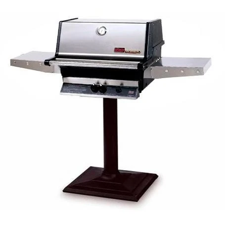 MHP Propane Grill W/ Stainless Steel Grids On Bolt Down Post 3 MHP Propane Grill W/ Stainless Steel Grids On Bolt Down Post